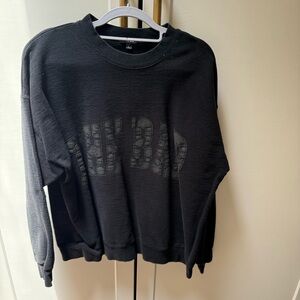 The Bar Men's Black Crewneck Sweater